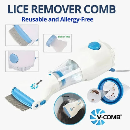 Anti Lice Metal Comb with 4 Filters