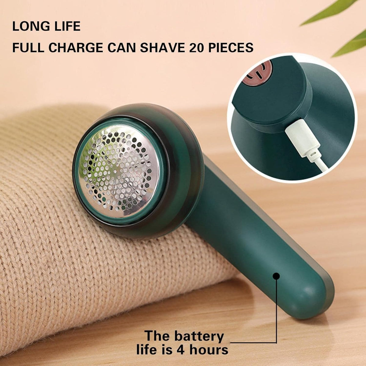 Rechargeable Lint Remover – Portable Electric Fabric Shaver for Clothes, Sweaters & Upholstery
